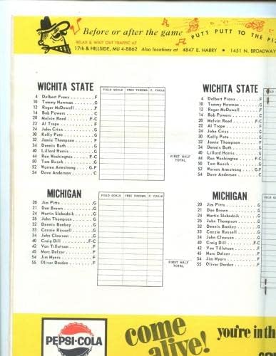На 8 декември 1965 Баскетболно програма на NCAA Мичиган в Уичита, Щата Програма на бившите колежи