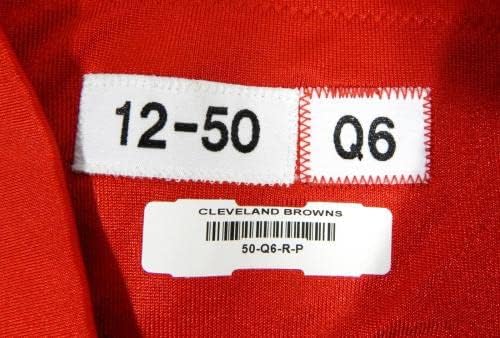 2012 Cleveland Browns Гари Барнидж №82, Издаден в Червената Обучение фланелка № 50 0997 - Използваните тениски