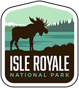 Стикер на Националния парк на Остров Роял Бродячее Сърцето - Всепогодная Vinyl Сувенирни Стикер