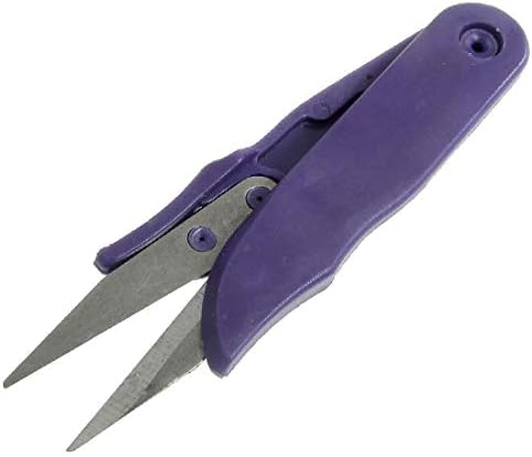 Нови ножици за шиене с лилава пластмасова дръжка Lon0167 с метално острие, надеждна ефективност (id: 969 36