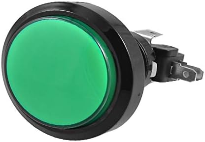 Нова аркадна игра Lon0167 36 мм Със зелена подсветка, Незабавен бутон микропереключатель SPDT (Arcade-Увлекателно