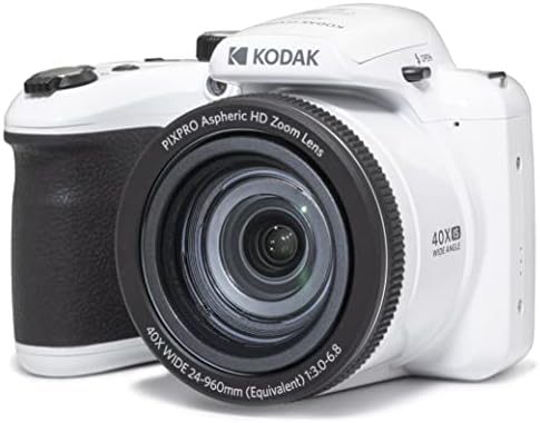 20-Мегапикселова цифрова камера KODAK PIXPRO Astro Zoom AZ405-WH с 40-кратно оптично увеличение, 24 mm широк