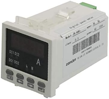 X-DREE ЗК-AA81 AC 220 В 4 Цифри Червен led дисплей Амперметър 48x48 mm (ЗК-AA81 AC 220 В 4 цифри на дисплея