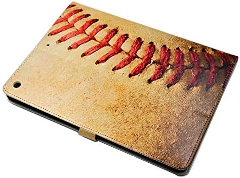 Калъф CYD за iPad Mini 4/5, Бейзболен Спортен Кожен Флип калъф-поставка за iPad Mini 4 (2015 Edition) 7,9 инча,