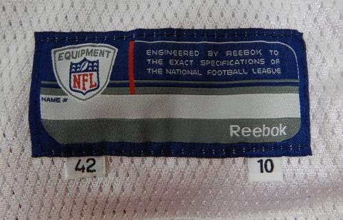 2010 San Francisco 49ers 5 Game Пусна Бялата фланелка DP06197 - Използваните тениски За игри NFL Без подпис