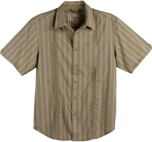 Мъжка риза от Буково дърво prAna с къс ръкав