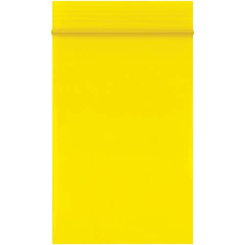 Отново закрываемые найлонови торбички размер на 2 на Хиляда, 2 x 3, Жълто, 1000 / Калъф