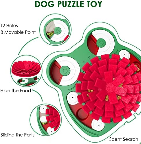 Играчки-Пъзели за кучета Lalolee, Пъзели за Кучета 3 в 1 с Подложка за Вылизывания и Бавно Хранене, Интерактивни