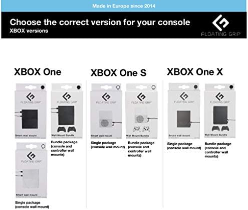 Оригинално решение за монтиране на стена Xbox One с плаваща дръжка - Монтажен комплект за конзоли за игри -