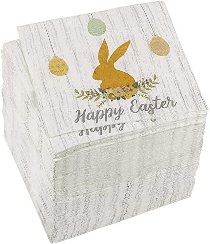 Хартиени салфетки с Великден Заек за Пролетните партита (5x5 см, 150 опаковки)