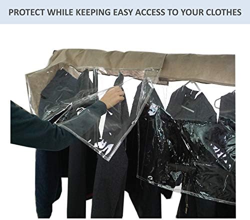 Калъф за дрехи за вашия кабинет и преносими закачалки за дрехи Наплечный прахоустойчив калъф - Стилно ще защитава