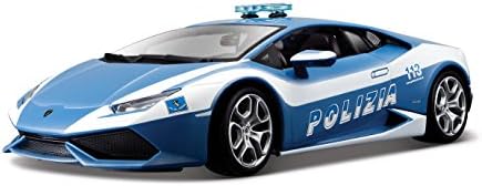 Готов автомобил Lamborghini Huracán Polizia в мащаб Bburago 1:18 (цветовете може да варират)