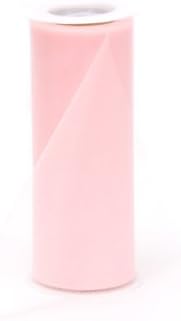 Лентата за бродерия от прозрачен тюл, макара с размери 6 см на 25 Ярда, Розова