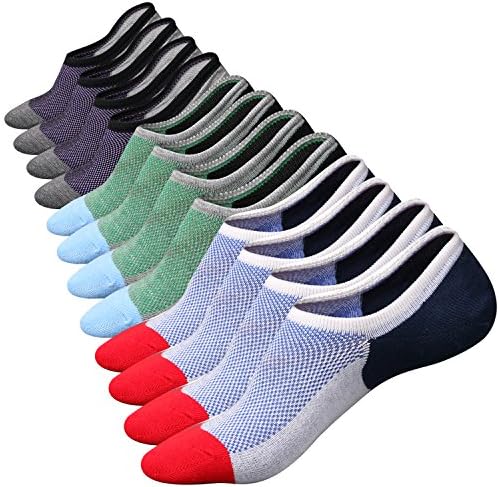 Къси чорапи Mottee & Zconia No Show Sock с ниско деколте на Щиколотке за Мъже/Жени, Основни Ежедневни Нескользящие