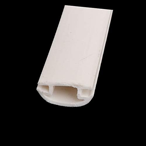 X-DREE Ширина 13,5 мм, дължина 6 м, лак врати от PVC с прорези, лак за защита от атмосферни влияния бял цвят