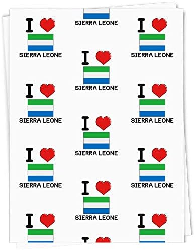 Опаковъчна хартия Azeeda A1 I Love Sierra Leone / лист амбалажна хартия (GI00063395)