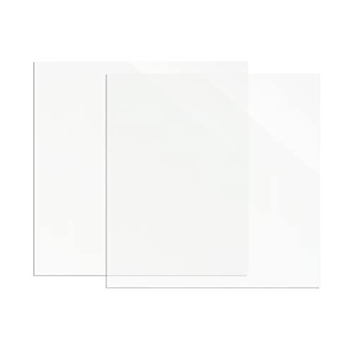 xTool Прозрачни акрилни листове, прозрачни листове плексиглас 12 x 12 дебелина 1/8, състояща се от 2 части Пластмасови