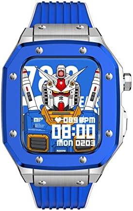 Каишка за часовник от сплав HOUCY за Apple Watch Series 8 7 6 5 4 SE 45 мм 42 мм 44 мм Модификация метална рамка,
