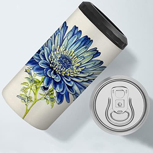 Охладител за тънки Кутии с цветя принтом - Ботаническа Охладител за Консерви - Игрален Охладител за тънки Кутии