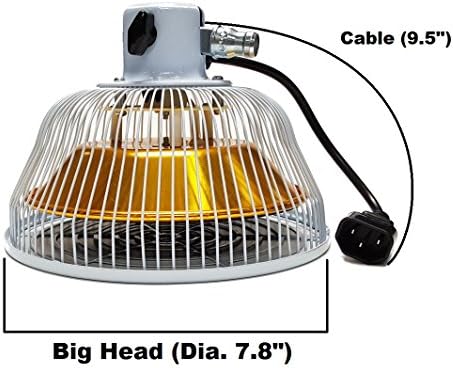 Замяна корона TDP от 7,8 инча Замяна корона за инфрачервени топлинни лампи TDP 110-Подходящ за повечето, но
