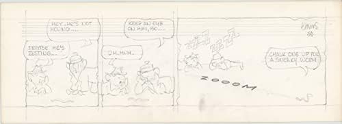Концептуални С Подпис на Фред Томас, Оригиналната Лента Комикси, Карандашная Панел, Карикатура 1966 г. Скитник