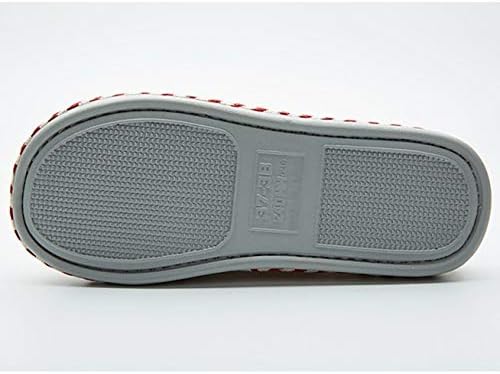 GPPZM/Зимни обикновена домашни дамски памучни чехли от флока За спалня с ефект на паметта, Унисекс обувки за
