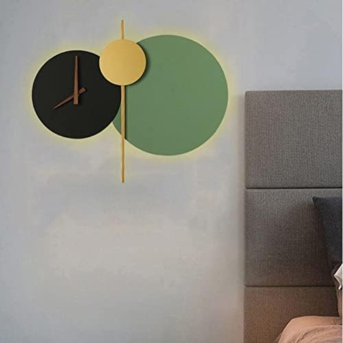 CHSOW Скандинавски Модерният Дизайн на Led монтиран на стената Лампа, Часовник, Креативен Стенен Лампа за Дневна,