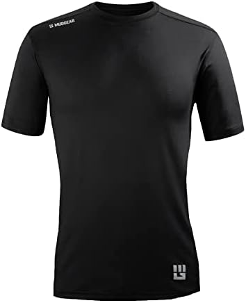 Мъжки Приталенная риза MudGear с къс ръкав VX - Спортни Ризи за мъже - OCR, Фитнес, Бягане, Фитнес зала, Кроссфит,