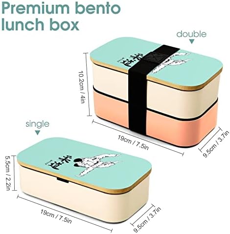 Японски Wow Бенто е Обяд-Бокс Херметични Контейнери за храна Bento Box с 2 Отделения за Пикник в офиса