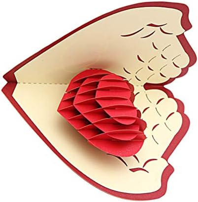 ABOOFAN 2 елемента 3D Любов Поздравителни Подарък Карта Памет Влюбени Креативна Паметта на Свети Валентин за