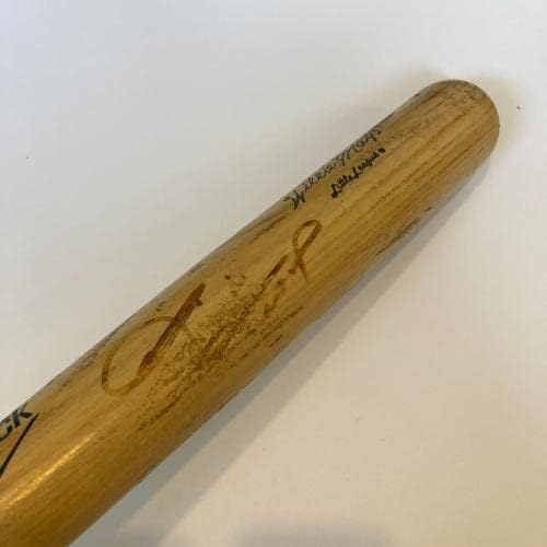 Уили Мейс Подписа Винтажную бейзболна бухалка Adirondack С JSA COA - Бита на MLB С Автограф