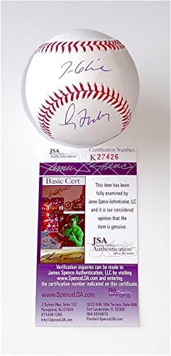 Грег Мэддукс и Това Glavine Брейвз Подписа Договор с Jsa Coa на Мейджър лийг Бейзбол K27426 - Бейзболни топки