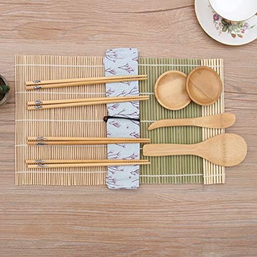 Комплекти Направи си сам, креативна чиния за соса, 11 бр., набор за приготвяне на суши от бамбук, инструменти