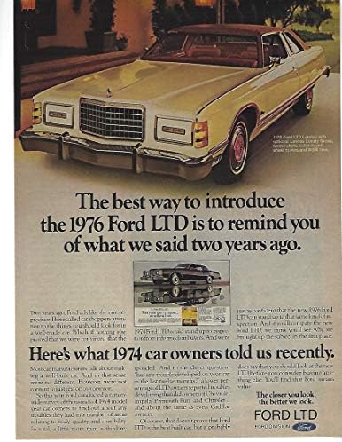 1976 Оригиналната Журнальная Печатна реклама №1 на Ford LTD Ландау