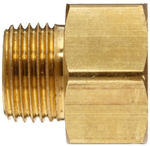 Anderson Metals - 57484-1208 Месинг фитинг за градински маркуч, съединител, вътрешен диаметър маркуч 3/4 x външната