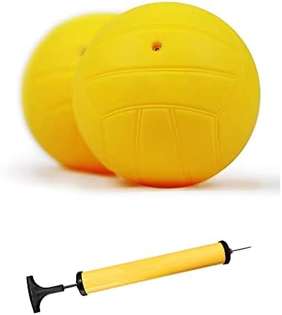 Viminston Roundnet Игри Взаимозаменяеми Топката със състезателни Топки за мини волейбол 2 комплекта с помпата (2 на топка и 1 помпа)