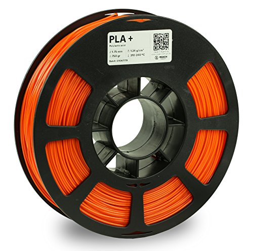 Конци за 3D-принтер KODAK PLA Plus, 1,75 mm +/- 0,02 мм, Макара 750 г (1,7 кг), Оранжева