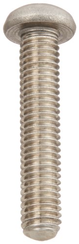 Машинен винт за малки части са 18-8 от неръждаема стомана, Обикновен, с кръгла глава, с крестообразным задвижване, отговарящо на стандарта на ИАНМСП B18.6.3, дължина-1/2 , с