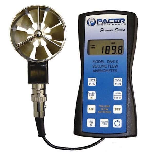 Точност Диска Термоанемометр Pacer DA420 с лопастью 2,75 инча и USB изход