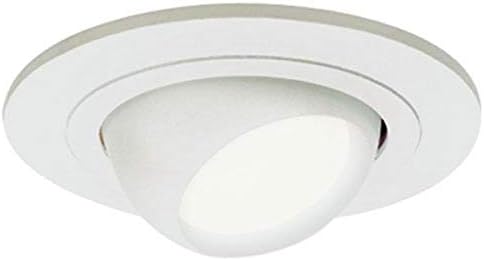 HALO 4 инча. Матиран Бял-Вградени тавана лампа С Регулируема покритие на Очната Ябълка, Малка, (998P)