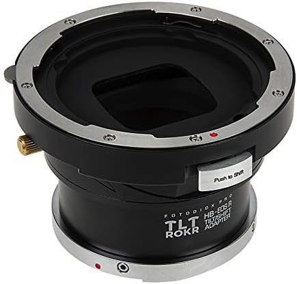 Адаптер за закрепване на обектива Fotodiox Pro TLT ROKR - Tilt/Shift, Съвместим с огледални лещи Hasselblad с V-образно прикрепен към корпуса беззеркальной фотоапарат Canon RF Mount
