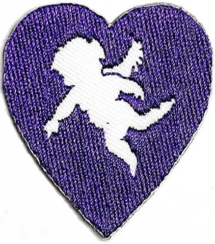 Салфетки Плюс 3шт. Виолетовият Сърцето Железни Ивици Малък Ангел На Сърцето Любовта На Купидона Карикатура Детска