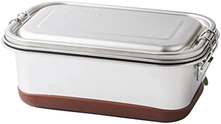MJWDP Bento Box Контейнер от неръждаема стомана Офис прибори за хранене, Преносими прибори за хранене Кухненски прибори Кутия за салата Обяд-бокс (Цвят: A, размер: както е п