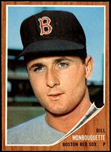1962 Топпс 580 Бил Монбукетт на Бостън Ред Сокс (Бейзболна картичка) EX/MT Red Sox