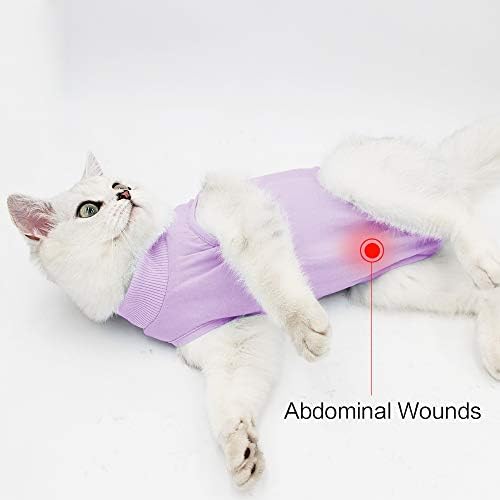 Професионален костюм за възстановяване на котки при Рани на корема или Кожни заболявания, Алтернатива на Д-Яка