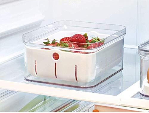 IDesign 71640EU Кутия за съхранение на плодове и плодове в хладилника, Кухненски изработени от пластмаса, не