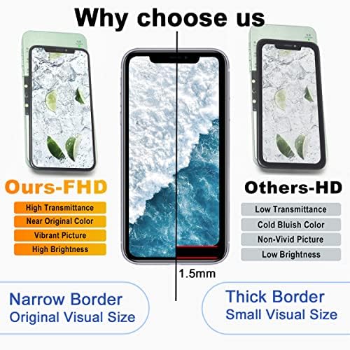 EFAITHFIX за iPhone XR Подмяна на LCD екрана 6,1 Инча Рамка при Събирането На Дисплей и 3D Сензорен екран Дигитайзер