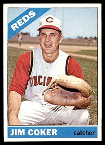 1966 Topps 292 Джим Кокер Синсинати Редс (Бейзболна картичка), БИВШ+ Редс