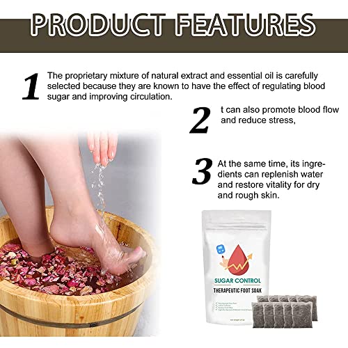 Лечебна импрегнацията за краката Healthify Sugar Control, Натурални Лечебни пликове за накисване на краката