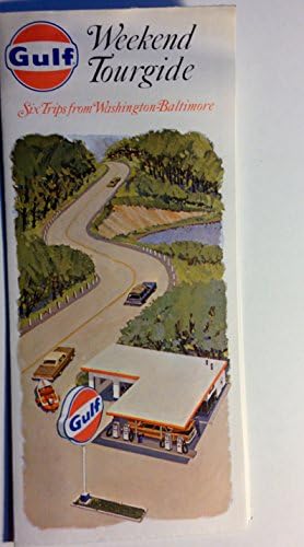 Оригинален пътеводител на 1960-те години в залива Уикенд Tourgide на автомобилния пътуване от Вашингтон до Балтимор